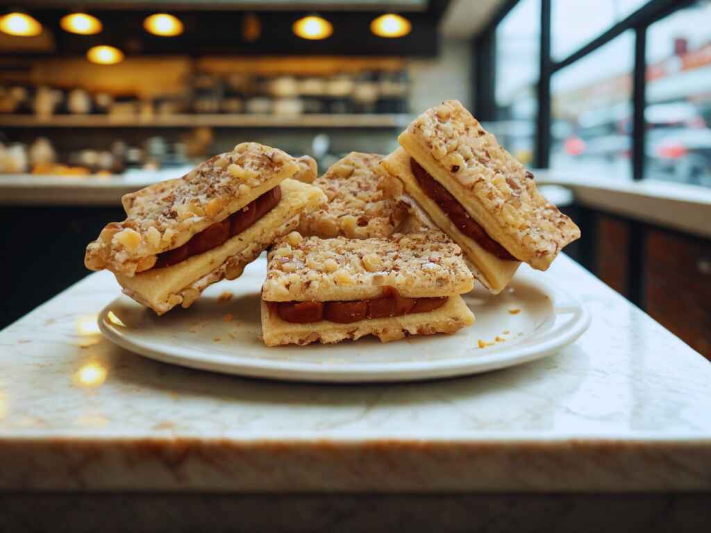 Lukierki orzechowe z nadzieniem kajmakowym